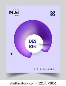 Modern abstract covers template. Cool gradient shapes composition, vector covers design.