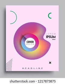Modern abstract covers template. Cool gradient shapes composition, vector covers design.