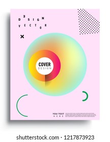 Modern abstract covers template. Cool gradient shapes composition, vector covers design.