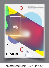 Modern abstract covers template. Cool gradient shapes composition, vector covers design.
