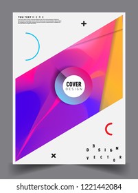 Modern abstract covers template. Cool gradient shapes composition, vector covers design.
