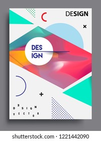 Modern abstract covers template. Cool gradient shapes composition, vector covers design.
