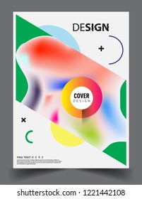 Modern abstract covers template. Cool gradient shapes composition, vector covers design.
