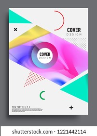 Modern abstract covers template. Cool gradient shapes composition, vector covers design.
