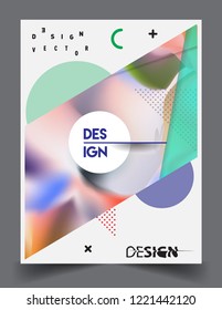 Modern abstract covers template. Cool gradient shapes composition, vector covers design.
