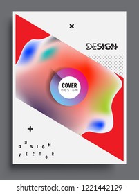 Modern abstract covers template. Cool gradient shapes composition, vector covers design.
