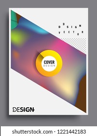 Modern abstract covers template. Cool gradient shapes composition, vector covers design.
