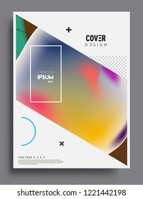 Modern abstract covers template. Cool gradient shapes composition, vector covers design.

