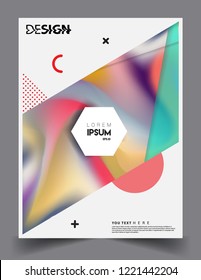 Modern abstract covers template. Cool gradient shapes composition, vector covers design.
