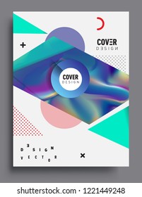 Modern abstract covers template. Cool gradient shapes composition, vector covers design.
