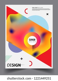 Modern abstract covers template. Cool gradient shapes composition, vector covers design.
