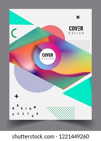Modern abstract covers template. Cool gradient shapes composition, vector covers design.
