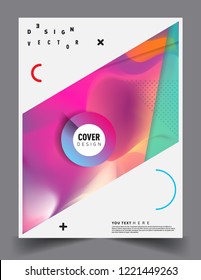 Modern abstract covers template. Cool gradient shapes composition, vector covers design.
