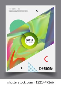 Modern abstract covers template. Cool gradient shapes composition, vector covers design.
