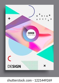 Modern abstract covers template. Cool gradient shapes composition, vector covers design.
