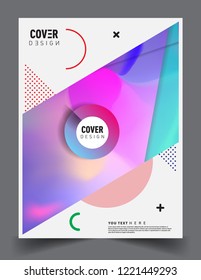 Modern abstract covers template. Cool gradient shapes composition, vector covers design.
