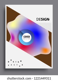 Modern abstract covers template. Cool gradient shapes composition, vector covers design.
