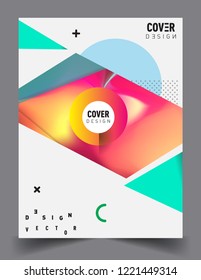 Modern abstract covers template. Cool gradient shapes composition, vector covers design.
