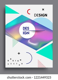 Modern abstract covers template. Cool gradient shapes composition, vector covers design.

