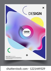 Modern abstract covers template. Cool gradient shapes composition, vector covers design.
