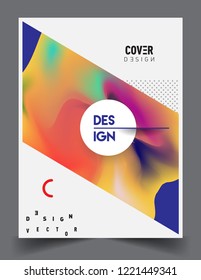 Modern abstract covers template. Cool gradient shapes composition, vector covers design.
