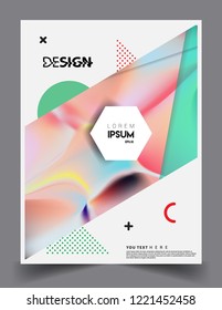 Modern abstract covers template. Cool gradient shapes composition, vector covers design.

