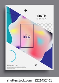 Modern abstract covers template. Cool gradient shapes composition, vector covers design.
