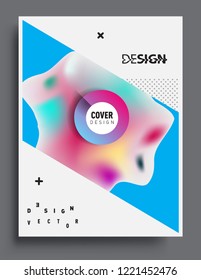 Modern abstract covers template. Cool gradient shapes composition, vector covers design.
