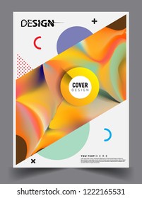 Modern abstract covers template. Cool gradient shapes composition, vector covers design.
