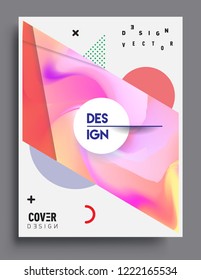 Modern abstract covers template. Cool gradient shapes composition, vector covers design.
