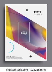 Modern abstract covers template. Cool gradient shapes composition, vector covers design.

