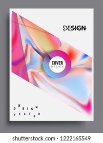 Modern abstract covers template. Cool gradient shapes composition, vector covers design.
