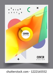 Modern abstract covers template. Cool gradient shapes composition, vector covers design.
