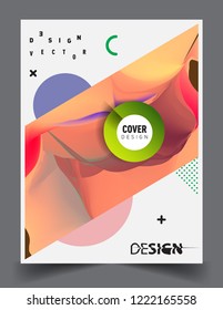 Modern abstract covers template. Cool gradient shapes composition, vector covers design.
