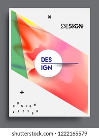 Modern abstract covers template. Cool gradient shapes composition, vector covers design.
