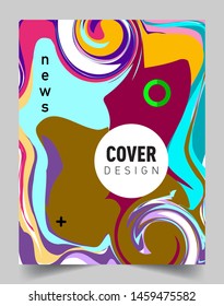 Modern abstract covers template. Cool gradient shapes composition, vector covers design.