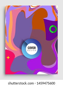 Modern abstract covers template. Cool gradient shapes composition, vector covers design.