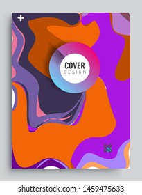 Modern abstract covers template. Cool gradient shapes composition, vector covers design.