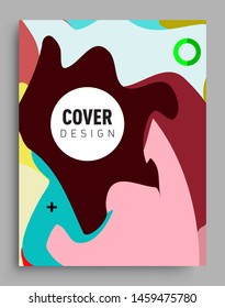 Modern abstract covers template. Cool gradient shapes composition, vector covers design.