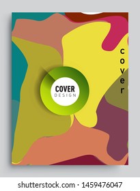Modern abstract covers template. Cool gradient shapes composition, vector covers design.