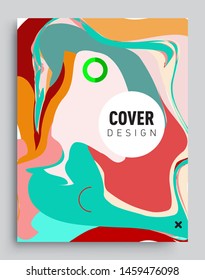 Modern abstract covers template. Cool gradient shapes composition, vector covers design.