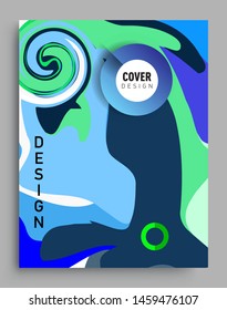 Modern abstract covers template. Cool gradient shapes composition, vector covers design.