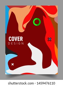 Modern abstract covers template. Cool gradient shapes composition, vector covers design.