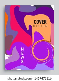 Modern abstract covers template. Cool gradient shapes composition, vector covers design.