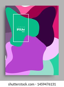 Modern abstract covers template. Cool gradient shapes composition, vector covers design.