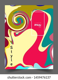 Modern abstract covers template. Cool gradient shapes composition, vector covers design.