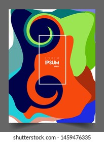 Modern abstract covers template. Cool gradient shapes composition, vector covers design.