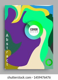 Modern abstract covers template. Cool gradient shapes composition, vector covers design.