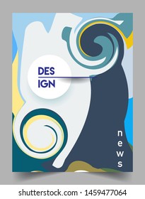 Modern abstract covers template. Cool gradient shapes composition, vector covers design.