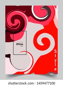 Modern abstract covers template. Cool gradient shapes composition, vector covers design.
